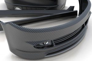 Paraurti per auto in fibra di carbonio