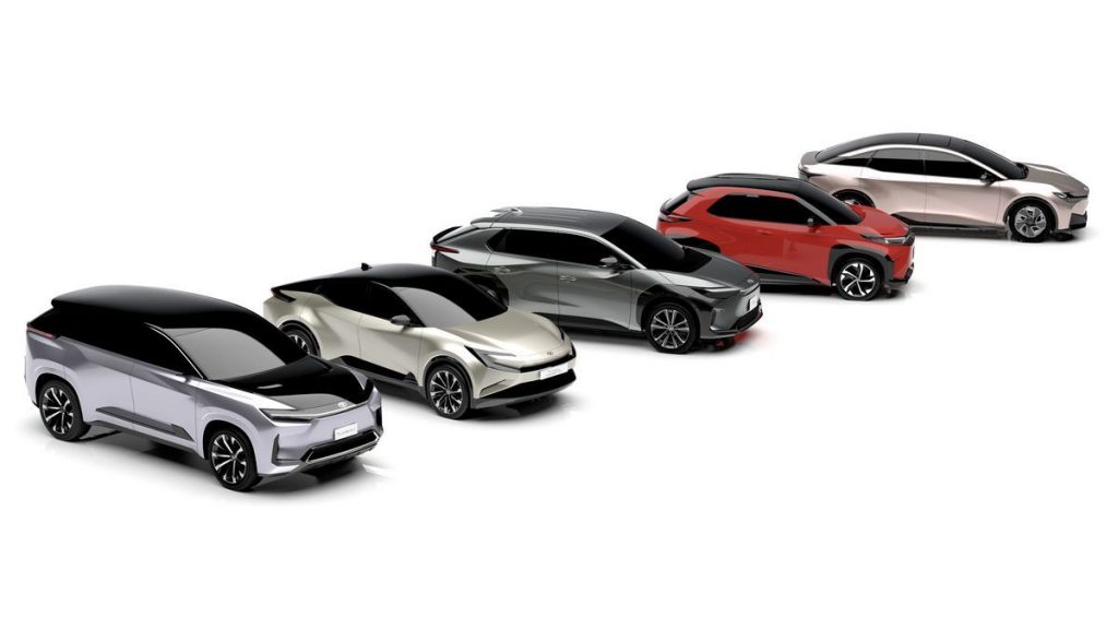 Futura gamma di auto crossover e suv elettrici Toyota