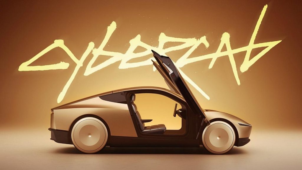 Cybercab, il prototipo di robotaxi Tesla a guida autonoma