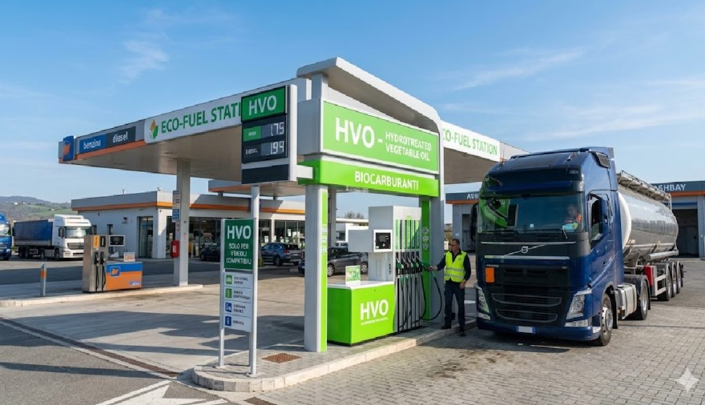 distributore di biocarburanti hvo