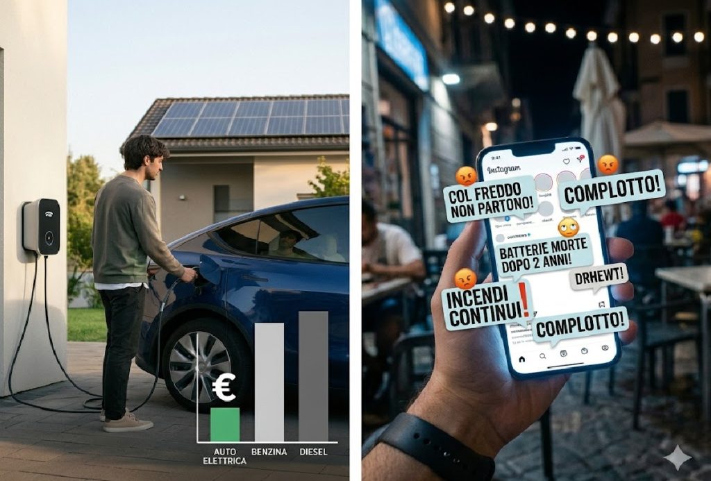 auto elettriche e le fake news sui social