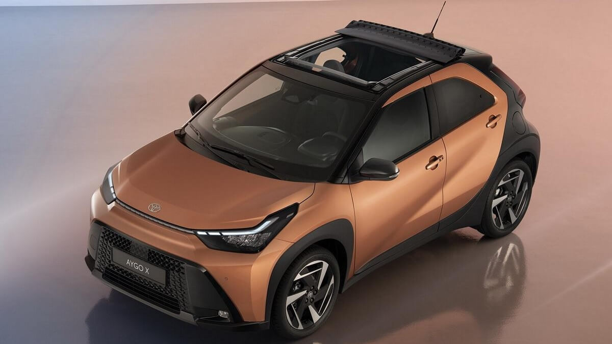 Versione aggiornata della Toyota Aygo X, una delle auto ibride più vendute in Italia