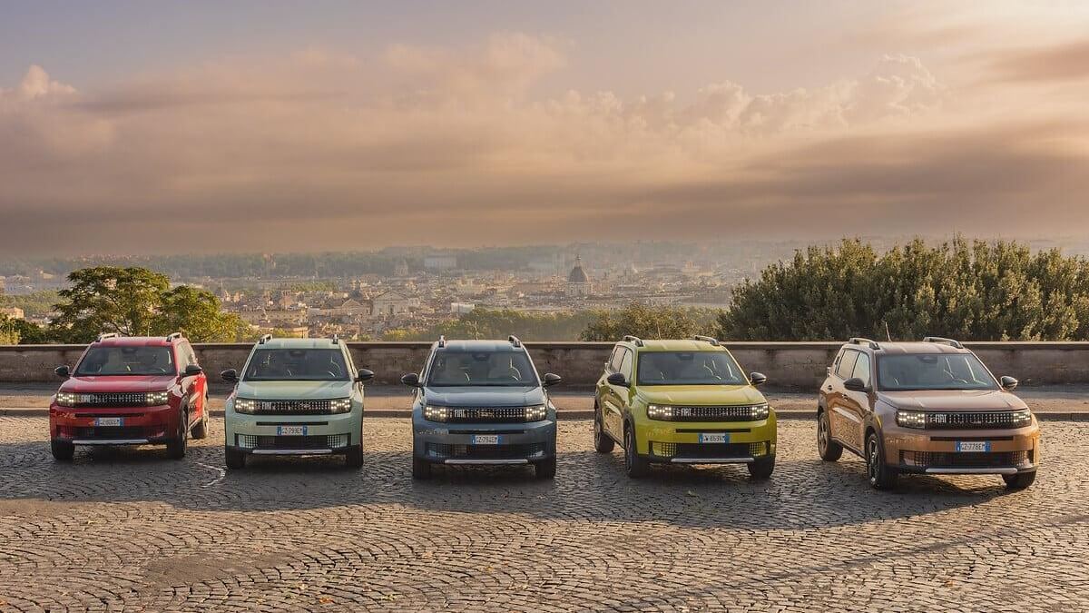 La gamma della Nuova Grande Panda in tutti i suoi colori