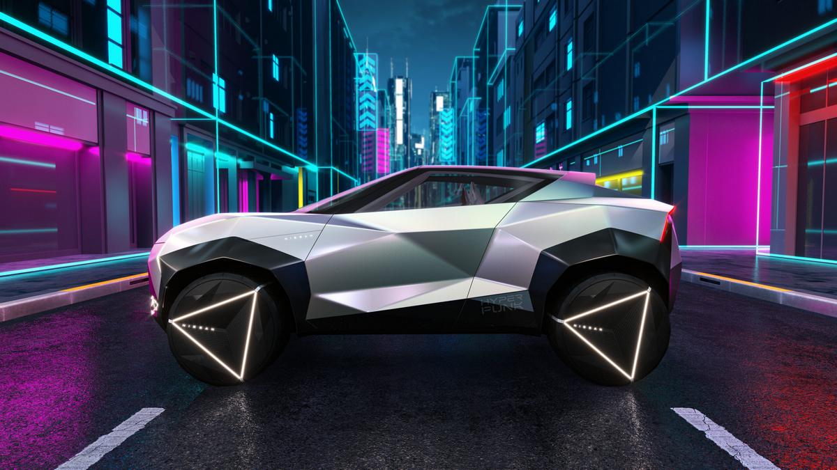 Concept Nissan Hyper Punk, prototipo che anticipa la nuova Nissan Juke elettrica in uscita nel 2027