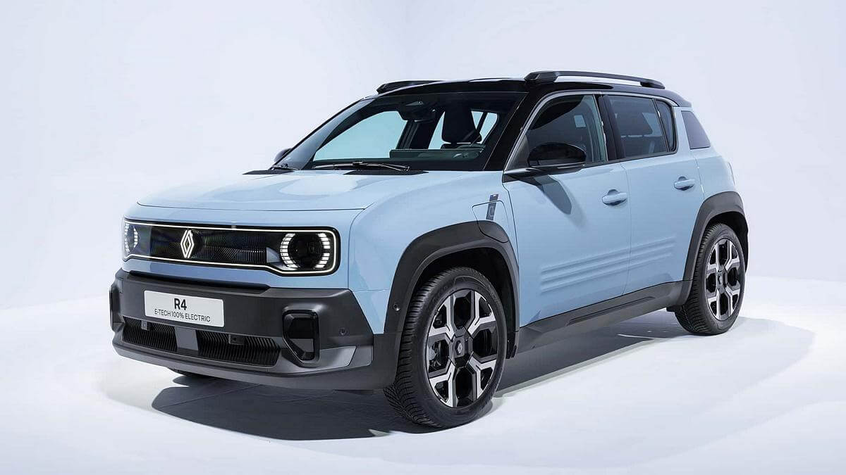 Concept che anticipa il nuovo crossover elettrico Renault 4 in uscita nel 2025