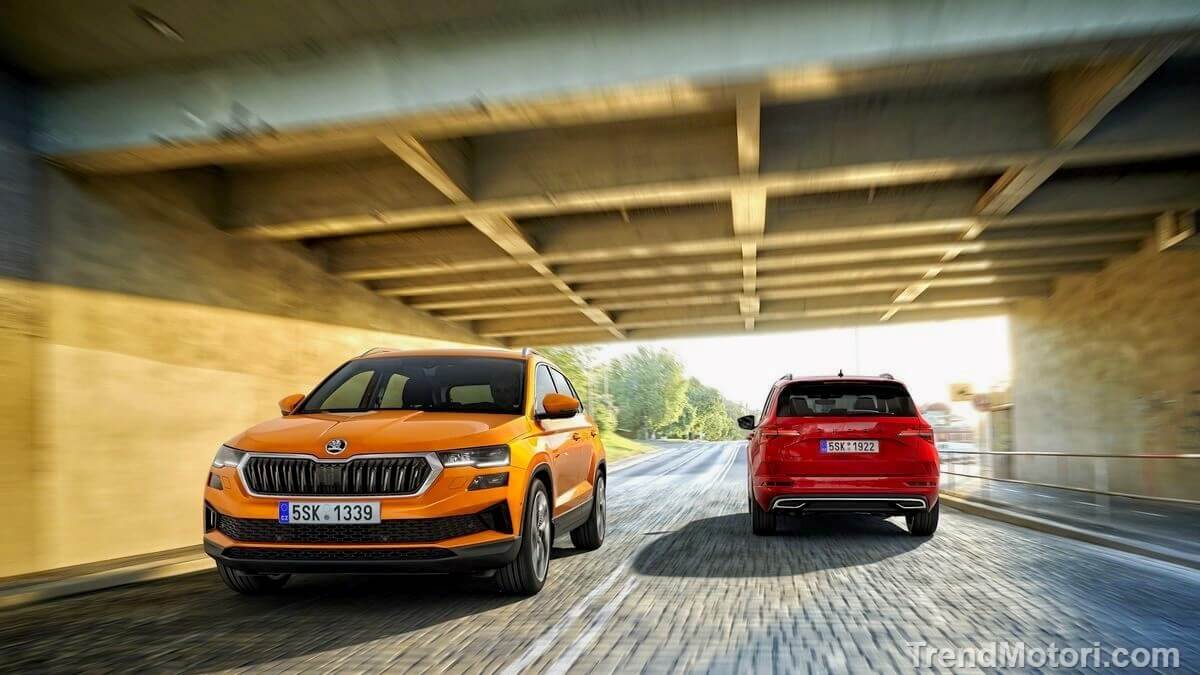 Il suv compatto Skoda Karoq in versione restyling
