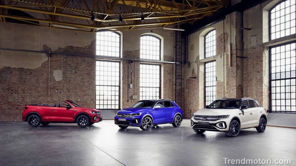Gamma aggiornata del nuovo suv compatto Volkswagen T-Roc, anche cabriolet